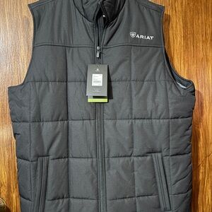 Ariat Men's Dark Gray Quilted Vest